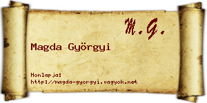 Magda Györgyi névjegykártya