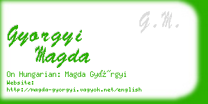 gyorgyi magda business card